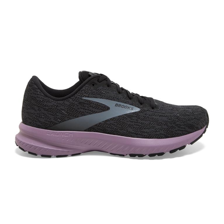 Brooks Launch 7 Women's Road Running Shoes - Black/Ebony/Valerian (36421-JOPE)
